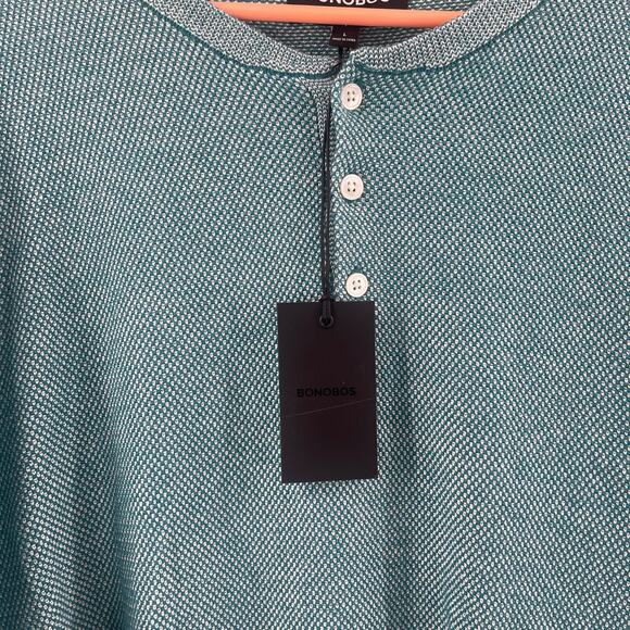 BONOBOS Sweater Large NWT Knit Textured Mens Office Business Casual Preppy Prep - Picture 6 of 10